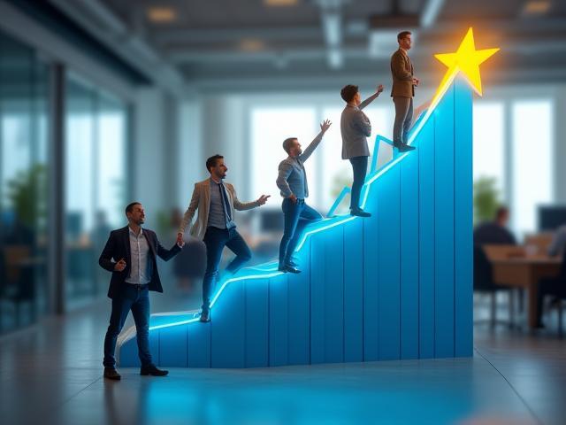 SaaS-Unternehmen mit steigendem Umsatz - 300 Prozent Wachstum in 12 Monaten